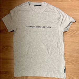 3/$30 - French Connection FCUK Light Gray Beige  T-Shirt